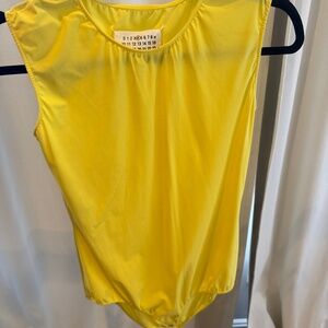 Yellow Maison Margiela bodysuit